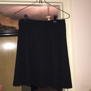 Bar III fit and flare black stretch skirt